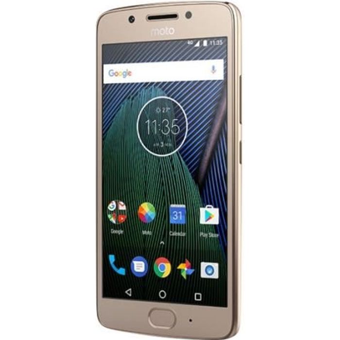 Motorola Moto G5 Plus Smartphone double SIM 4G LTE 32 Go microSDXC slot CDMA - GSM 5.2- 1 920 x 1 080 pixels (424 ppi) RAM 2 Go…