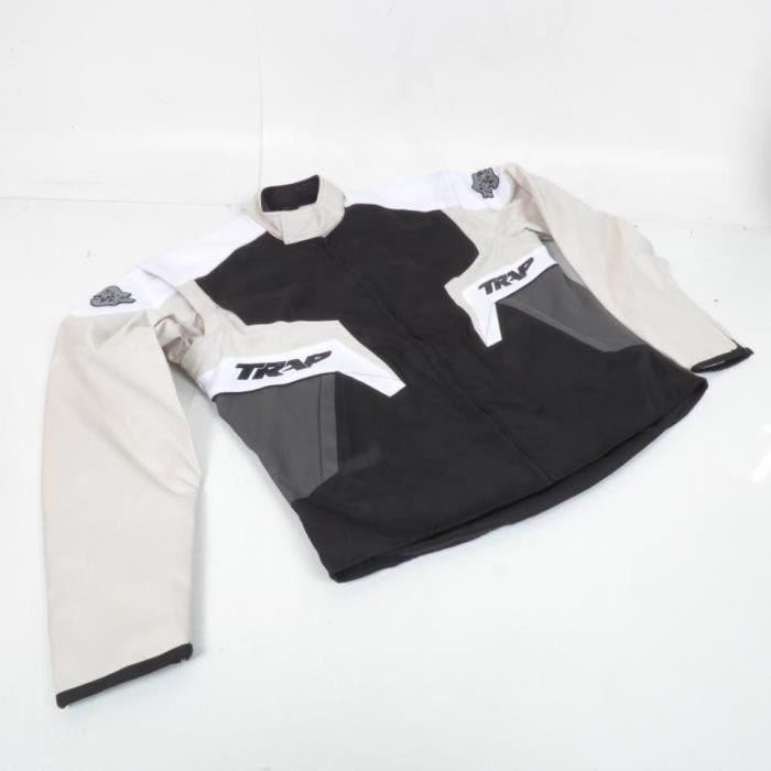 Veste de moto d'enduro grise Trap Taille XL Jacket trap enduro man grey cross TT