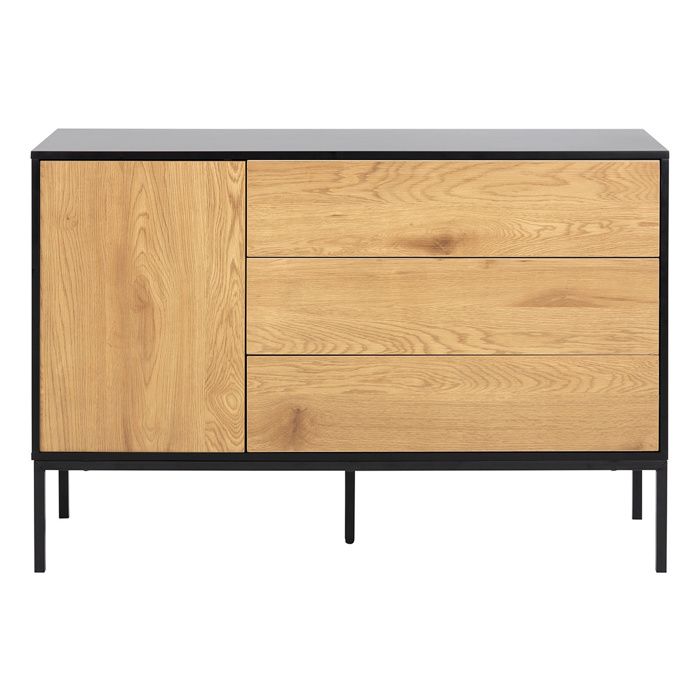 Miliboo - Buffet bas industriel métal et bois TRESCA