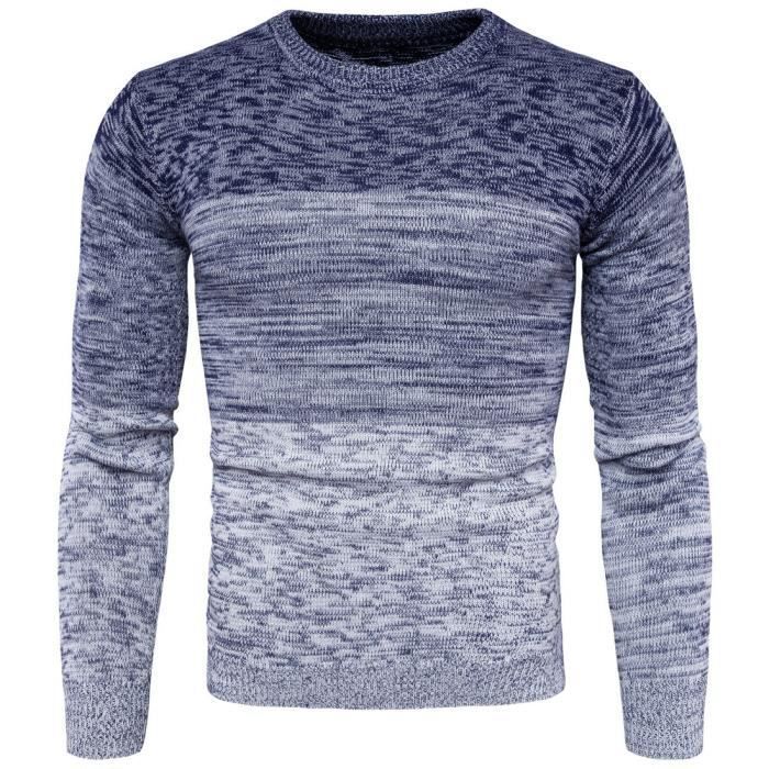 LEOCLOTHO-Pull Homme en coton Pull XS