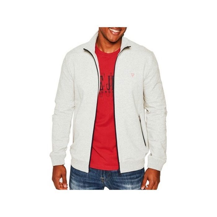 Sweat zippé stretch logo triangle - Guess jeans - Homme