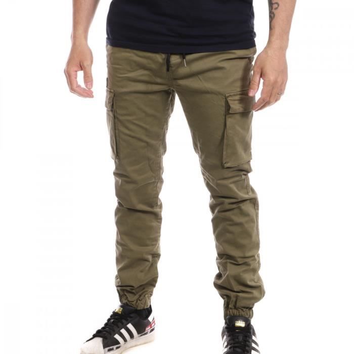 Pantalon Cargo Kaki Homme Deeluxe Noah