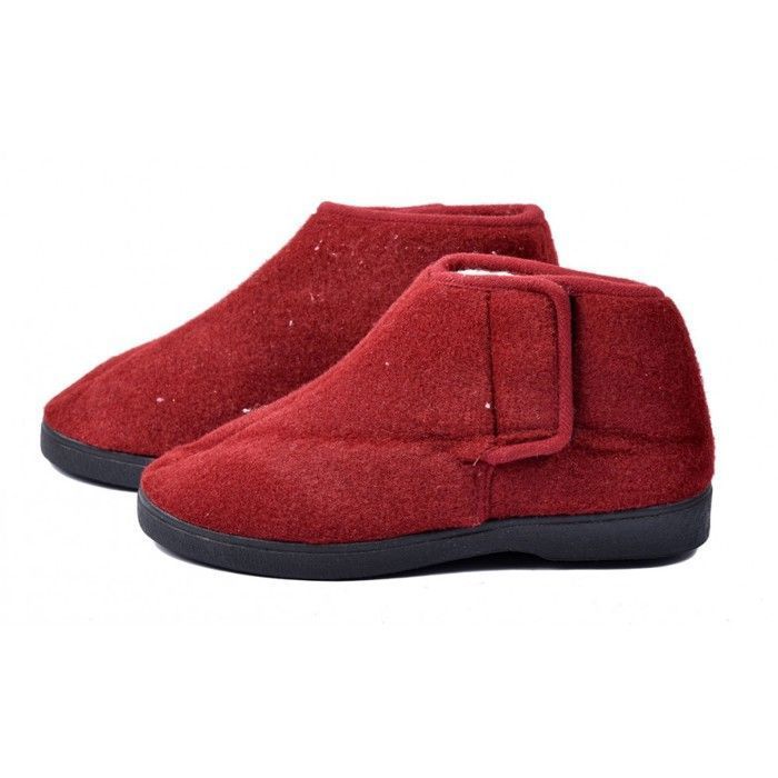 CHARENTAISE Femme Pantoufle FEUTRINE SCRATCH  K88R3 BORDEAUX