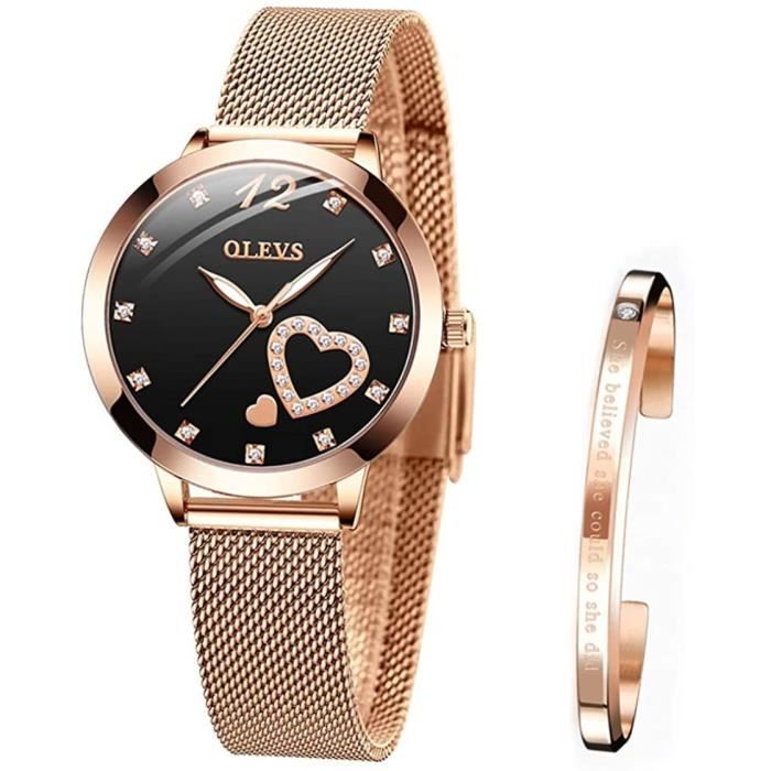 Verhux Montre pour Femme Etanche Quartz Analogique Montres Cadeau Femmes