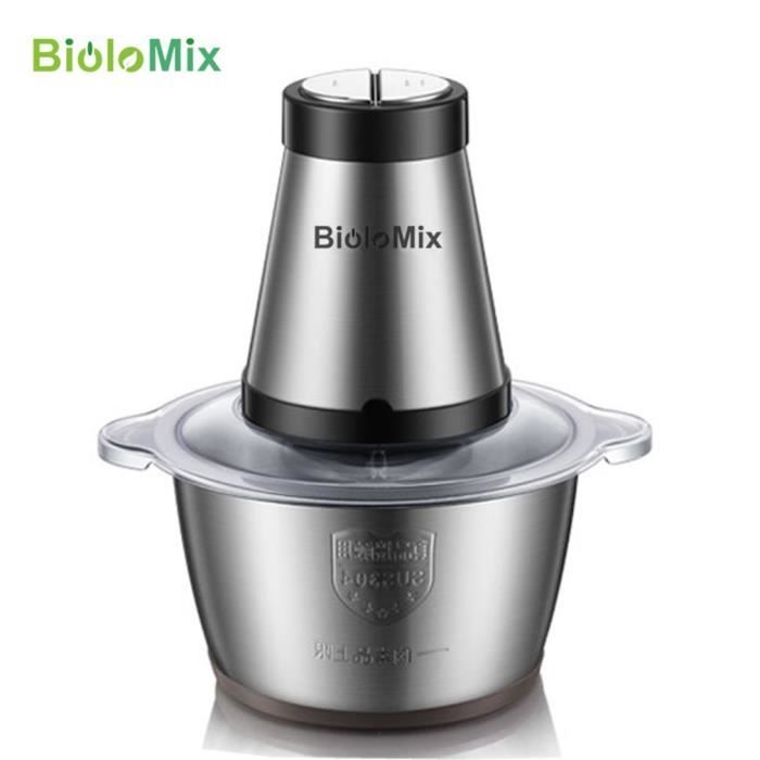 Hachoir Electrique multifonction - Inox 2L 2 vitesses