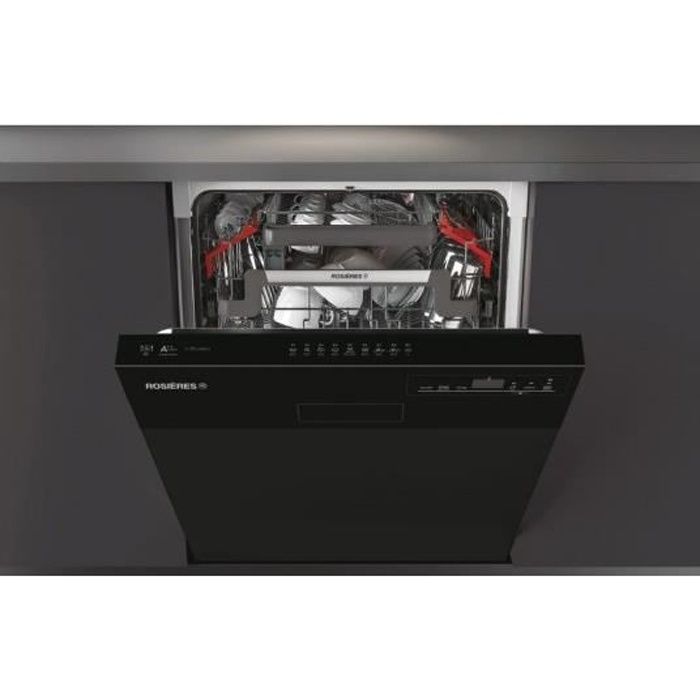 Lave vaisselle integrable 60 cm RDSN2D622PB-47 Bandeau noir 16 couverts Wifi