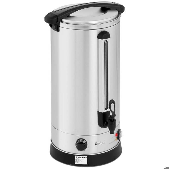 Distributeur d'Eau Chaude Avec Robinet inox Royal Catering RC-WBDW23 (23.5 l. 2 500 W. 30 - 110 °C. Inox / Plastique)