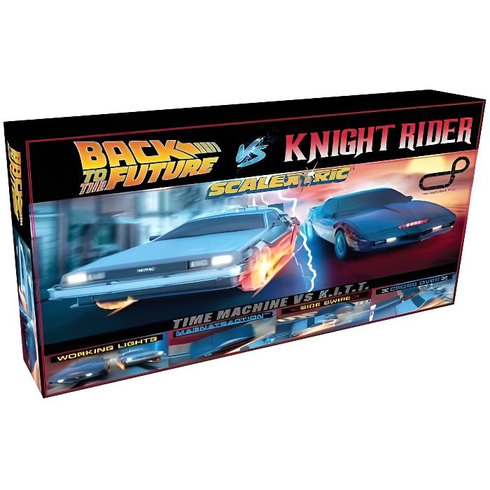 Scalextric C1431 Coffret 1980s TV - Back to the Future vs Knight Rider