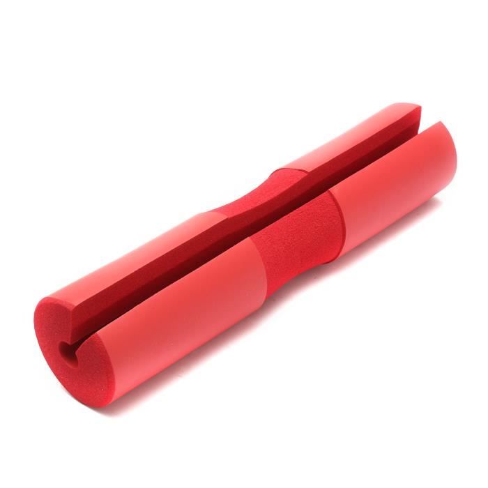 T4W 45x10cm Haltères Pad Coussin Éponge Housse De Mousse Protège-Dos pour Squat De Levage Rouge