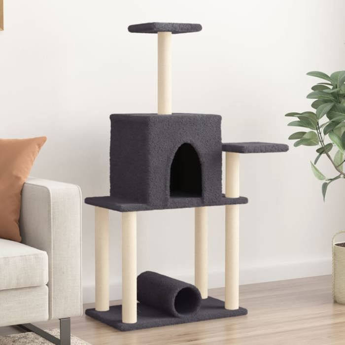 Arbre À Chat VidaXL – Griffoirs En Sisal, Hauteur 122 cm