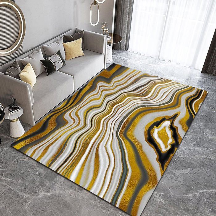 Grand Tapis Moderne Rouge/gris 240x340 Cm - Lavable - Qualité Supérieure