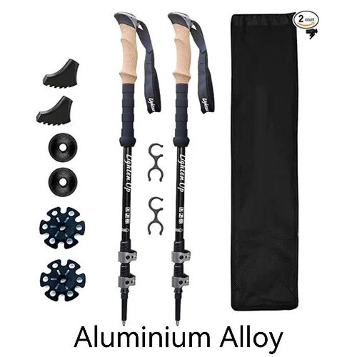 Bâton De Marche Télescopique Pliable + étui - Randonnée, Trekking, Nordique