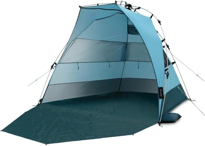 Quick Bay Pro Grande tente de plage avec protection UV (UV80) pour 3 ...