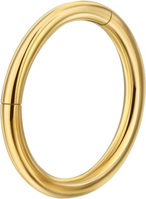 Anneau Nez En Acier Chirurgical 316L - Créole Torsadé, 8 Mm Ou 10 Mm