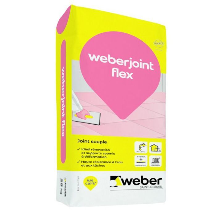 WEBER. JOINT FLEX Sac de 25 Kg CIMENT - vue 2
