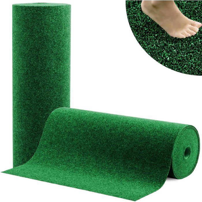 Moquette dextérieur Gazon en rouleau Ep= 7 mm Vert 200 x 400 cm