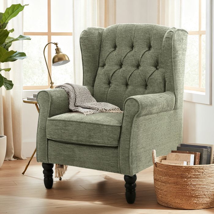 Fauteuil design minimaliste — Alliez confort et style pour sublimer votre intérieur moderne-vert