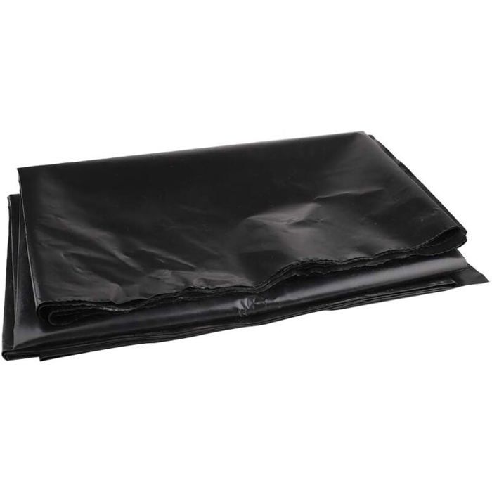 Bâche de bassin 3m x 3m bâche de bassin noire pour bassins à poissons ruisseaux fontaines et jardins deau (2 × 3 m)