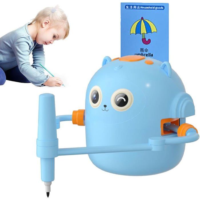 Robot Dessinateur Pour Enfants - Guide Vocal, 14 Stylos Et 100 Cartes - Jouet éducatif Interactif Pour Apprendre à Dessiner