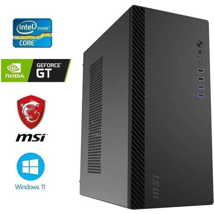 PC MSI intel I7 GT 710 2GO Ram SSD MSI PRO Shield M100P WIFI 7 Windows 11 - vue 3