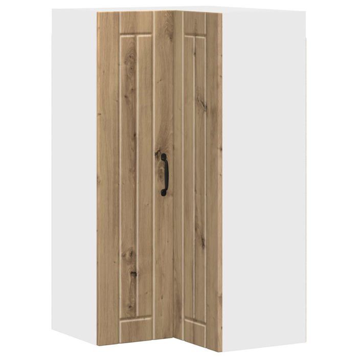Armoire de cuisine moderne - vidaXL - Chêne artisanal - Bois dingénierie - 57x57x100 cm - Durable - Rangement mural
