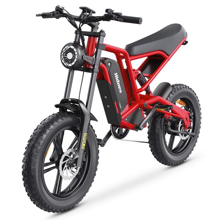 Vélo Electrique 20*4 Pneu Tout Terrain 1200W Batterie Amouvible 48V/156Ah Autonomie 70km Shimano 7 Vitesse VTC