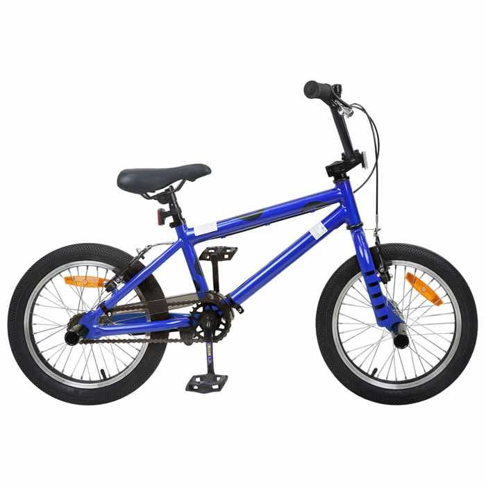 BMX 16 Pouces pour 5-8 ans Bleu foncé - vidaXL - acier - réglable - 117 x 60 x 80 cm 4787281