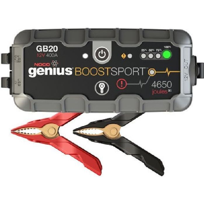 ADNAUTO Booster Demarreur de batterie Noco - Genius Boost GB20 -  - Noir - Rechargeable USB - Voiture 