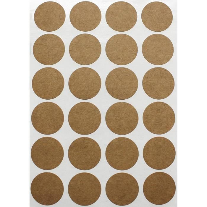 Gommettes Étiquettes Autocollantes Rondes Kraft 2.5 cm (25 mm) Paquet de  120[1135] - Cdiscount Beaux-Arts et Loisirs créatifs