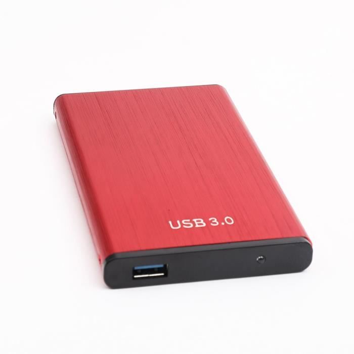 Disque Dur Externe 1TO 2.5 USB 3.0 Disque Dur Externe Portable pour PC,  Mac, Desktop, Laptop,Chromebook Ordinateur De Bureau Rouge - Cdiscount  Informatique