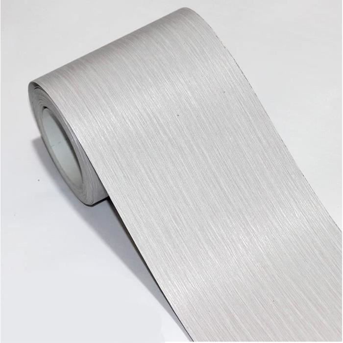 Bordure De Papier Peint Frise Murale Adhesive Bordure Papier Peint Frise Autocollante Pour Cuisine, Salle De Bains, Plafond, Salon, Chambre DéCoration Murale Boue D'Algues Blanches 15cm X 500cm