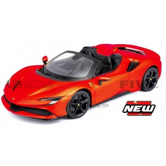 Voiture Miniature de Collection - BBURAGO 1/18 - FERRARI SF90 Spider - 2020 - Red Metallic - 16016R