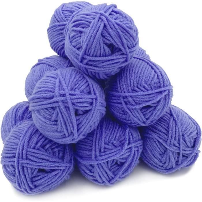 Dk Fil À Tricoter Double, 100 G (Gris Clair Chiné)[m15709