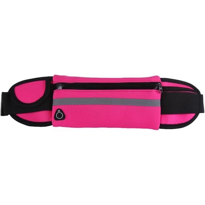 Ceinture De Course Étanche YSTrillion – Réglable, Avec Porte-bidon Et Poche Smartphone, Sangle Réfléchissante (Bleu)