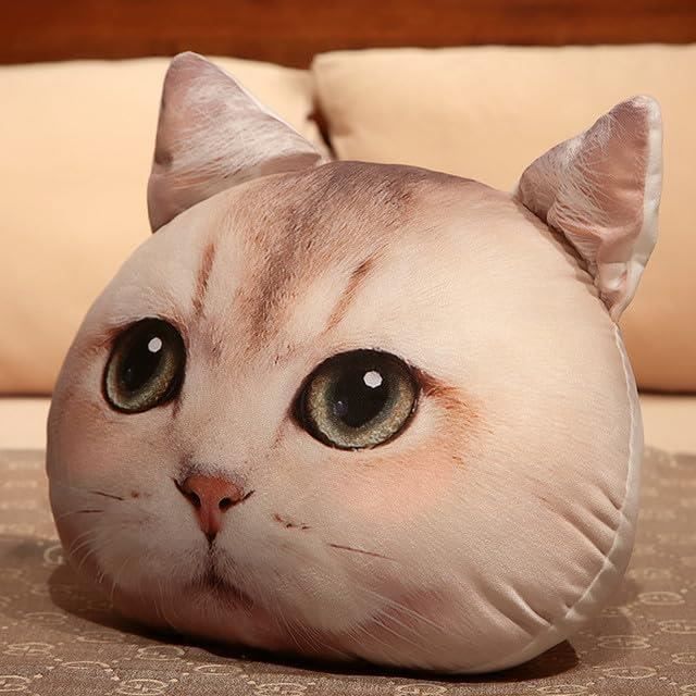 Peluche chat réaliste qui respire - Jouet chat endormi avec coussin -  Cadeau spécial - Cdiscount