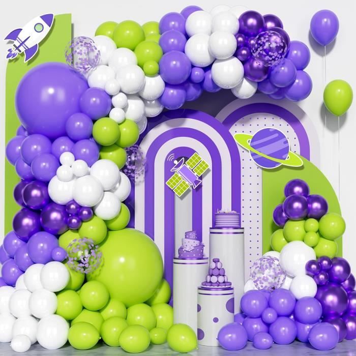 Arche Ballon Violet Or, 128 Pièces Violet Ballon Guirlande Kit, Ballons  Violet Or Blanc, Ballon Confettis Or Latex Ballons pou[381] - Cdiscount  Maison