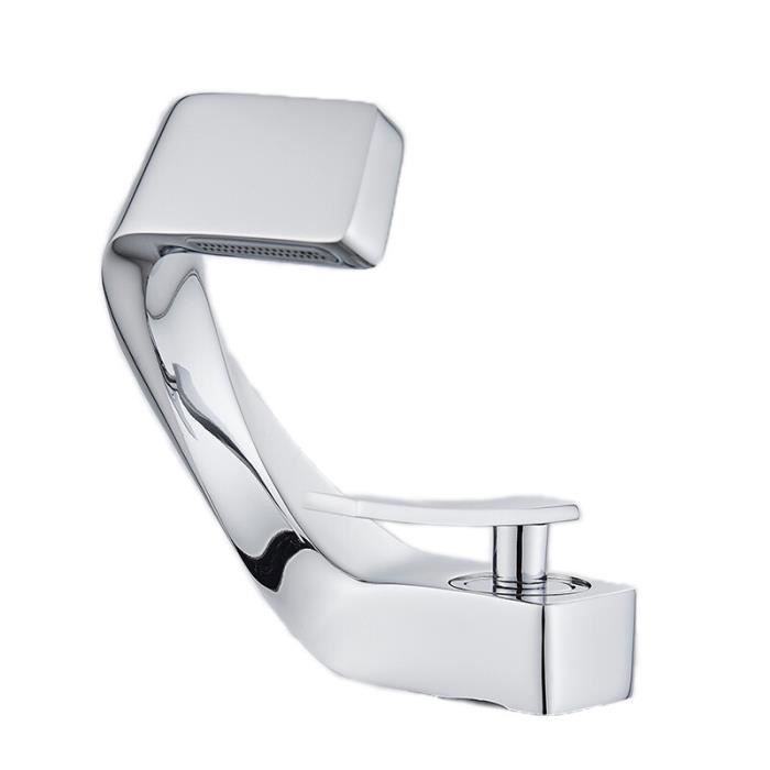 Robinet Cascade Washly Pour Évier De Salle De Bain – 5 Trous – Finition Chrome