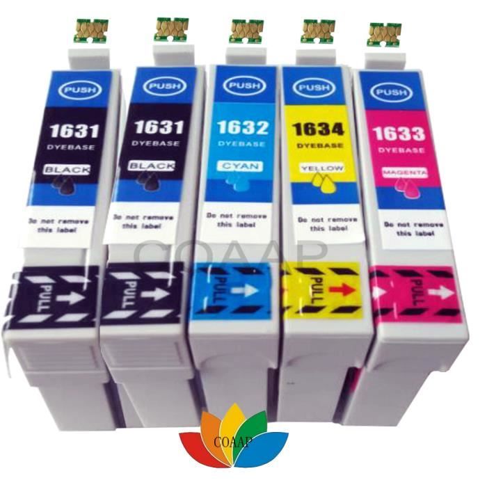 8 Cartouches D'encre Compatibles Epson Workforce - Modèles T1631 à T1634 - Neuves