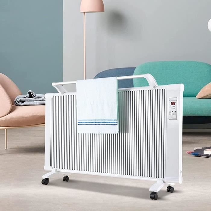 Radiateur Convecteur Électrique 800W - 2 Niveaux De Chauffage - Thermostat Réglable - Pour Pièce Jusqu'à 15m²