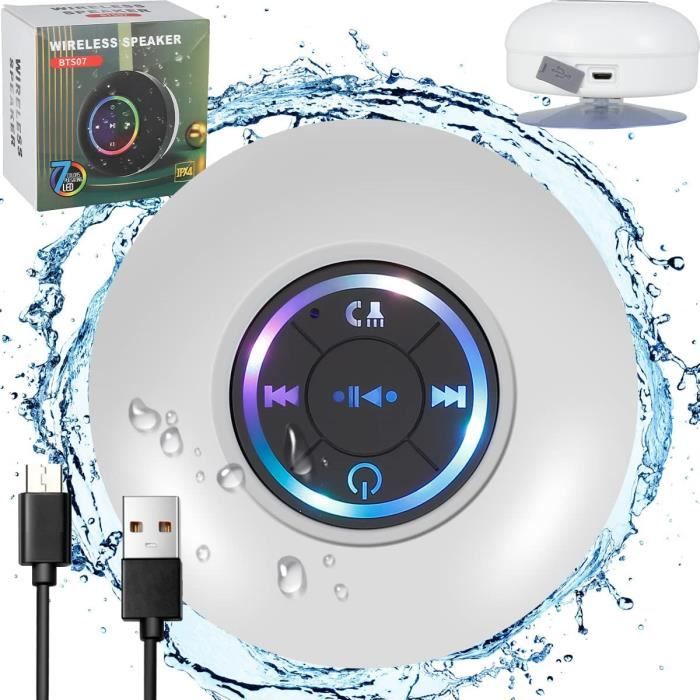 Enceinte Bluetooth De Douche – Modèle 684 – Sans Marque – NEUVE