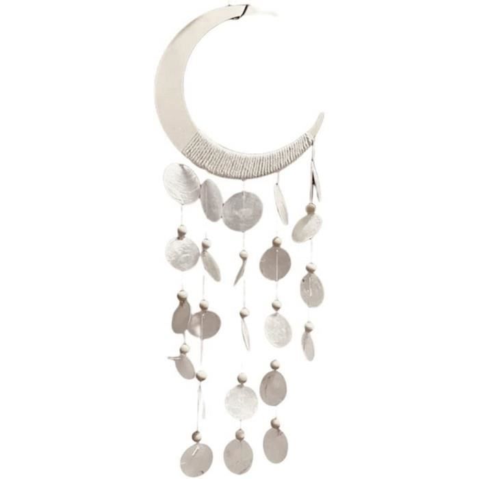 Carillon à Vent En Coquillages Blancs Motifs