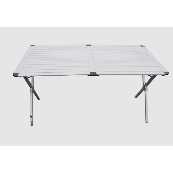  Table de camping pliante en aluminium de 140cm 
