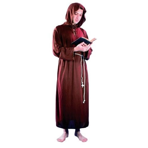 Hukermoon Deguisement Moine Adulte Homme Prêtre Costume De Moine Medieval Renaissance Halloween Déguisement Médiévale Prêtre Robe