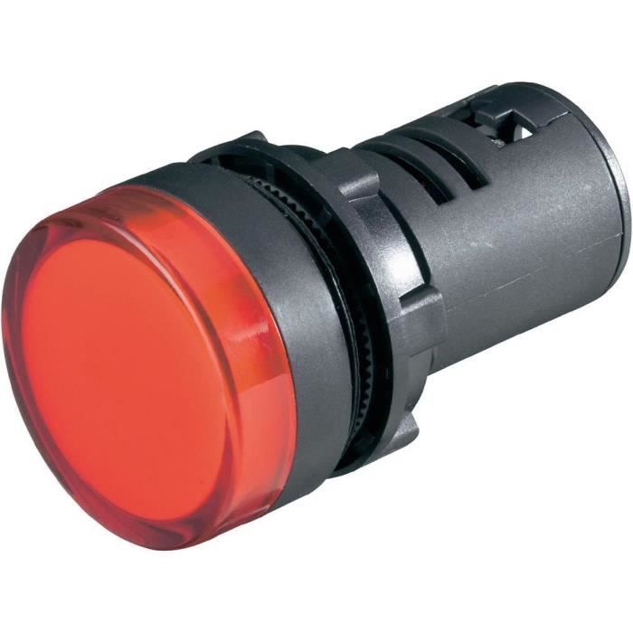 Voyant à LED 22 Mm rouge 12V/Ac/Dc - Cdiscount Bricolage
