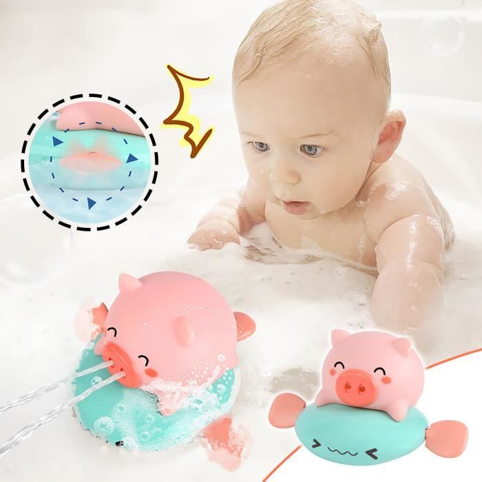 Bebe Douche Piscine Bain Jouet Mignon Horloge Cochon Dauphin Ensemble De Jouets De Bain Had Cdiscount Puericulture Eveil Bebe