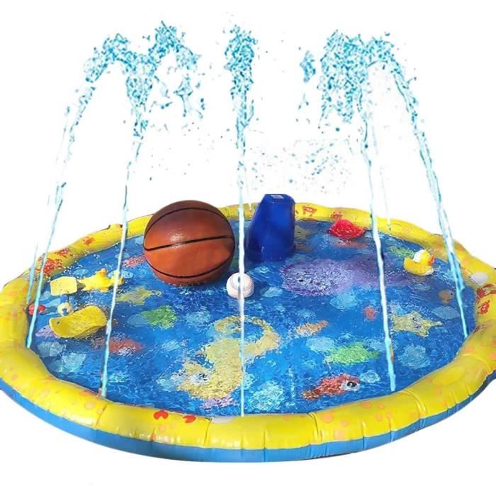 Infactory - 2 Tapis De Jeu Aquatiques 1,5m Avec Jets D'Eau - Sans BPA - Antidérapant - Raccord 3/4 - Pliables - Été