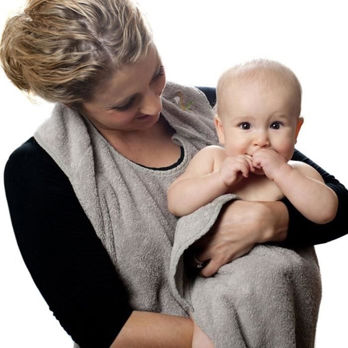 Serviette De Bain Pour Bebe 90x90cm Tablier A Capuche En Coton Peigne Haute Qualite Pour Maman Grey Cc Cdiscount Maison Serviette De Bain Pour Bebe 90x90cm Tablier A Capuche En Coton Peigne Haute Qualite Pour Maman Grey Cc Cdiscount Maison