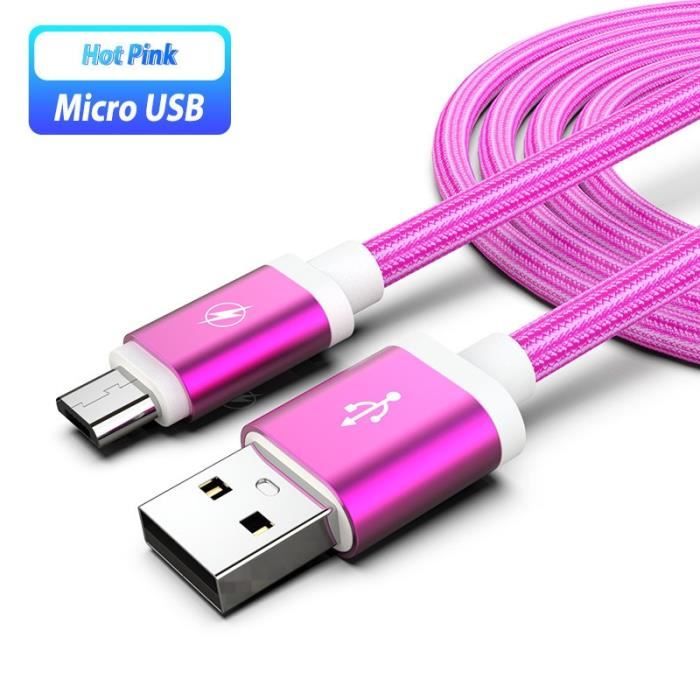 Câble chargeur rapide Micro USB pour Samsung Galaxy S5 S6 S7 Edge J3/J5/J7/A3/A5