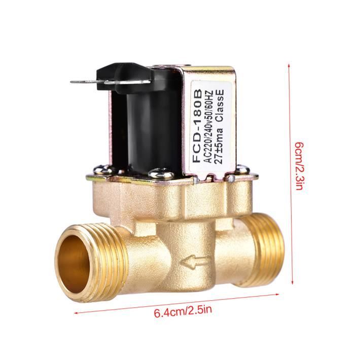 Électrovanne Plastique 3/4" Normalement Fermée (NC) 220V AC | Pour Sorbetière Et Contrôle D'eau | Compacte Et Facile à Installer