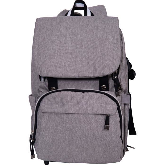 Baby On Board Sac A Dos A Langer Freestyle Chicago Gris Noir Cdiscount Puericulture Eveil Bebe